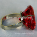 diamant en cristal rouge pour la rondelle de serviette